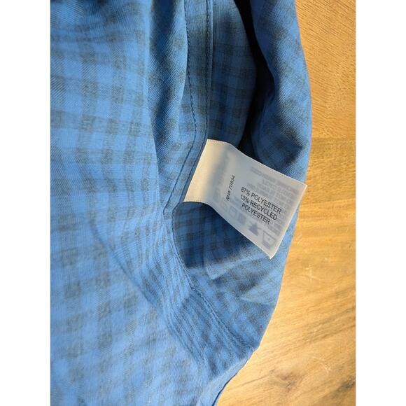 Orvis Shirt Mens 2XL Blue Gingham Single Chest Pocket Long Sleeve Button Down - Picture 4 of 5